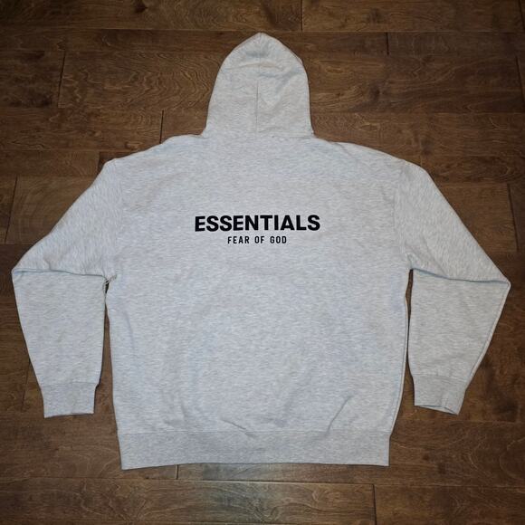 Fear of God Essentials Hoodie Light Oatmeal Men's Size XL NEW Hooded Pullover - Picture 2 of 8